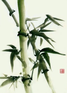 bamboo painting
