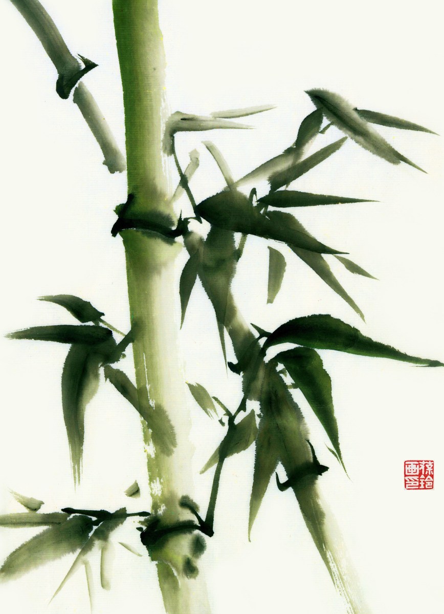Bamboo Chinese Brush Painting